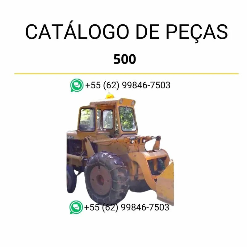 Catálogo de peças CASE 500 Load King em PDF com diagramas técnicos e componentes originais da carregadeira dos anos 1966–1967