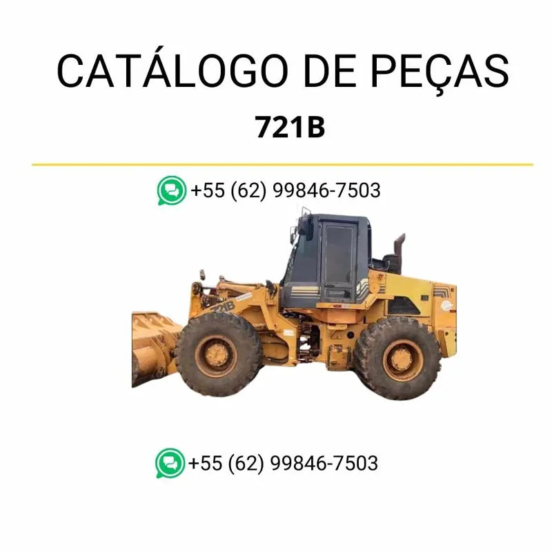 Catálogo de peças CASE 721B em PDF com ilustrações originais e lista completa de componentes da carregadeira de rodas
