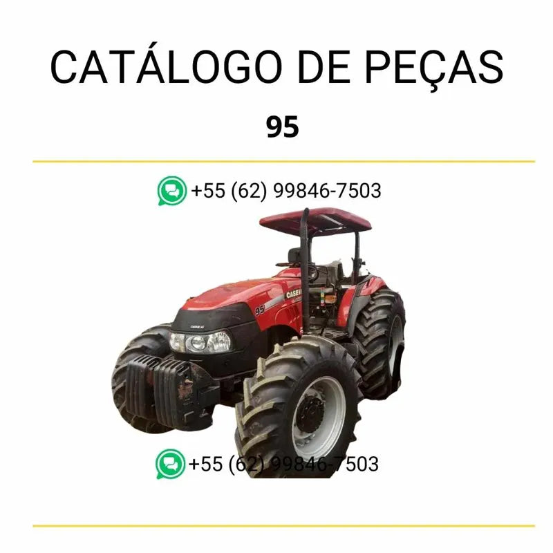 Catálogo de peças do trator Case Farmall 95 (2012–2015) em PDF, com diagramas técnicos e lista completa de componentes originais para reposição e manutenção.