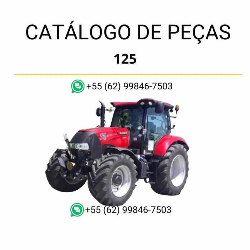 Catálogo de peças CASE Maxxum 125 Power Tier 4 2012-2017 em PDF, com lista completa de componentes originais