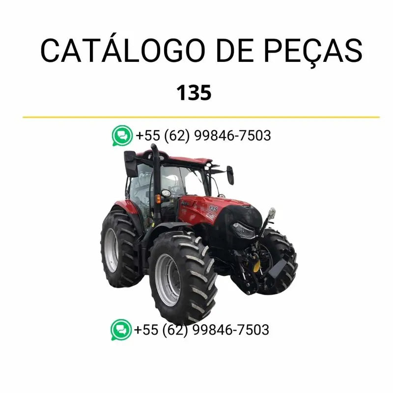Catálogo de peças CASE Maxxum 135 CVT Tier 4B 2015-2017 em PDF, com lista de componentes e ilustrações técnicas detalhadas
