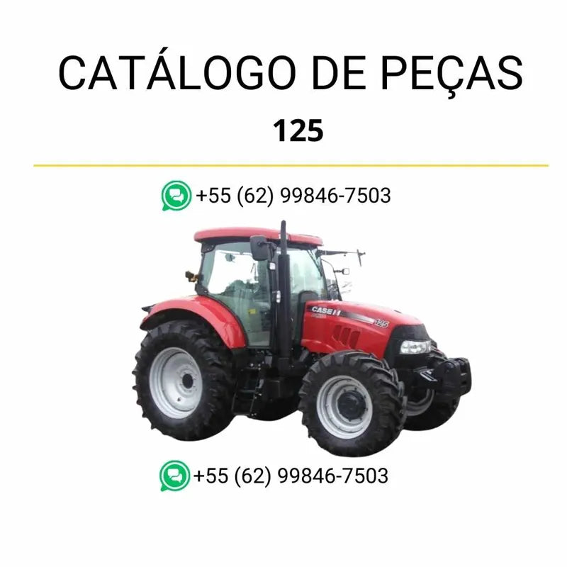 Catálogo de peças CASE PUMA 125 em PDF, com lista completa de componentes e ilustrações técnicas detalhadas