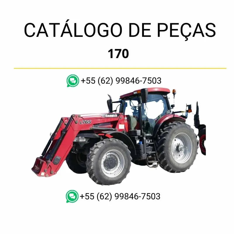 Catálogo de peças CASE PUMA 170 CVT em PDF, com ilustrações técnicas detalhadas e lista completa de componentes