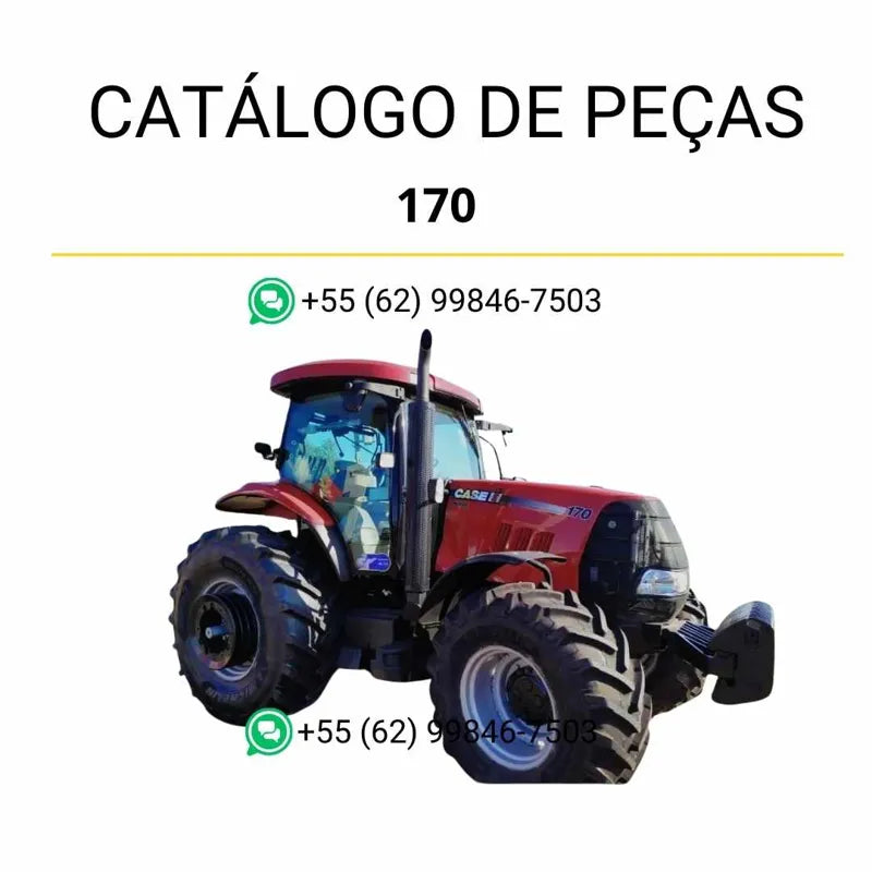 Catálogo de peças CASE PUMA 170 em PDF, com lista completa de componentes e ilustrações técnicas detalhadas