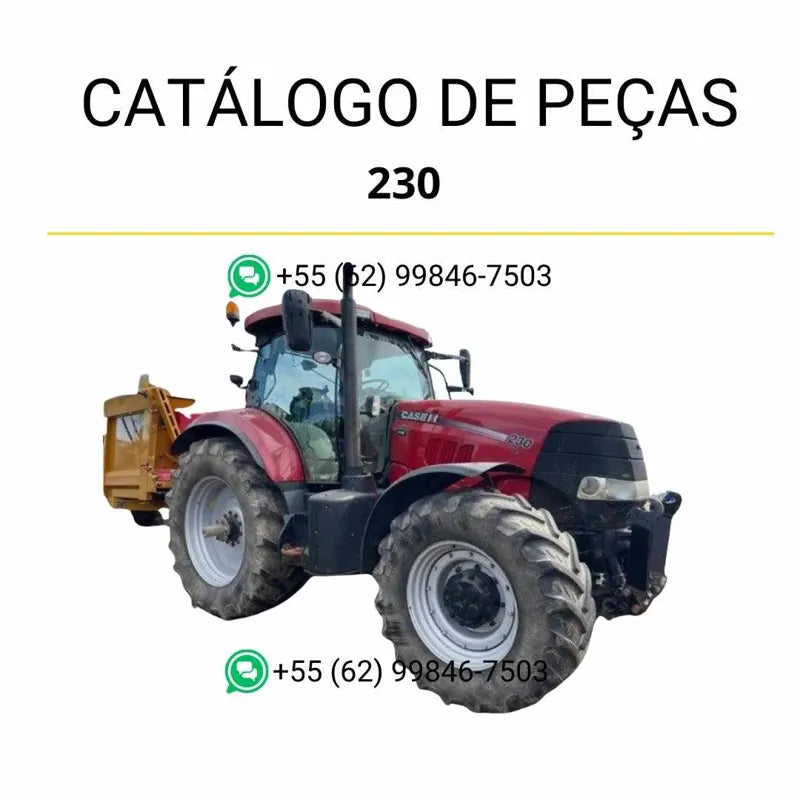 Catálogo de peças CASE PUMA 230 CVT em PDF, com ilustrações técnicas detalhadas e lista completa de componentes originais