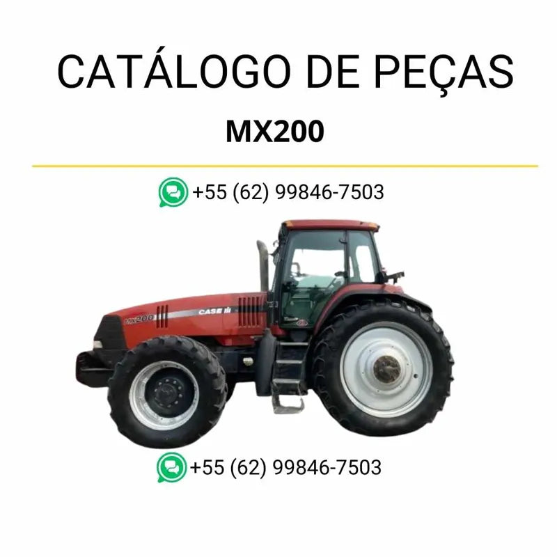 Catálogo de peças CASE IH MX200 Magnum 1999-2002 em PDF, com ilustrações técnicas e lista detalhada de componentes