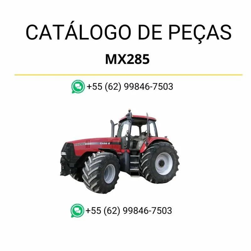 Catálogo de peças CASE IH MX285 Magnum 2002-2005 em PDF com ilustrações técnicas e lista completa de componentes