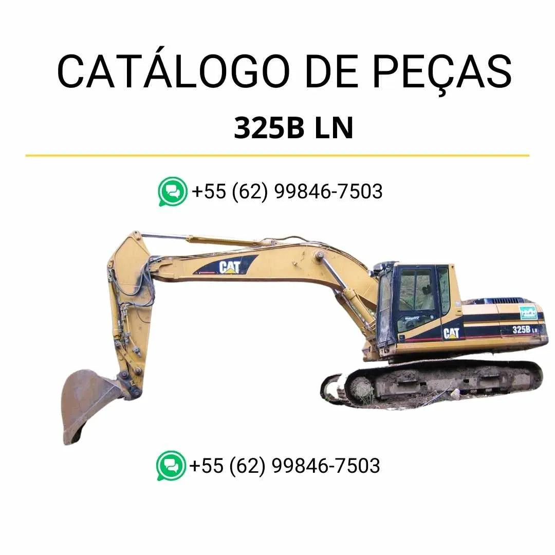 Catálogo de peças Caterpillar 325B LN em PDF, com ilustrações técnicas detalhadas e lista completa de componentes originais