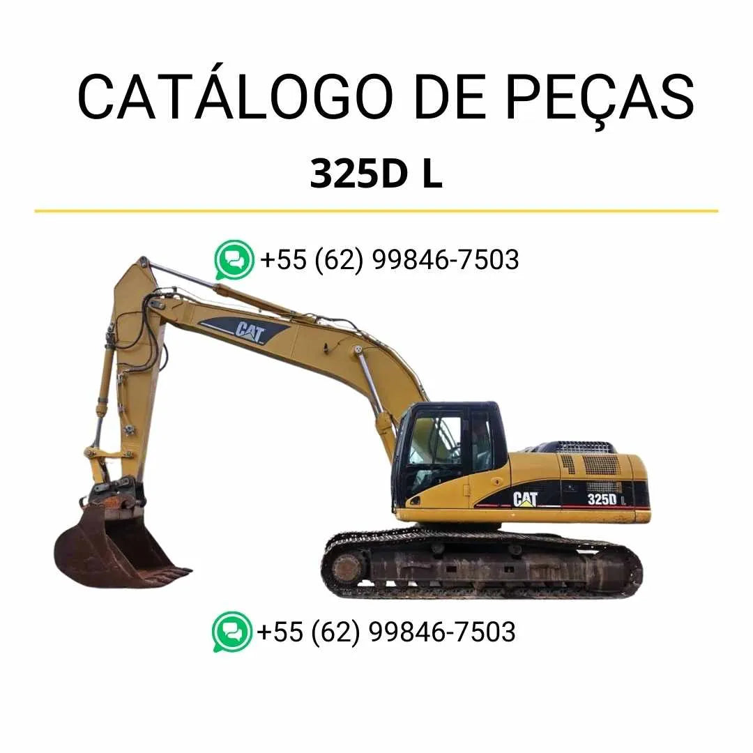 Catálogo de peças Caterpillar 325D L Mobile Hyd Power em PDF, com diagramas técnicos detalhados e lista completa de componentes originais