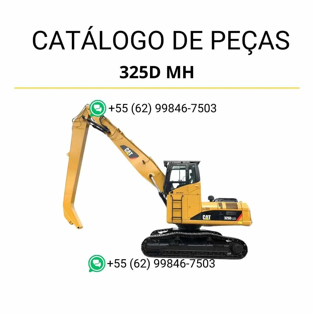 Catálogo de peças Caterpillar 325D MH em PDF, com diagramas técnicos detalhados e lista completa de componentes originais