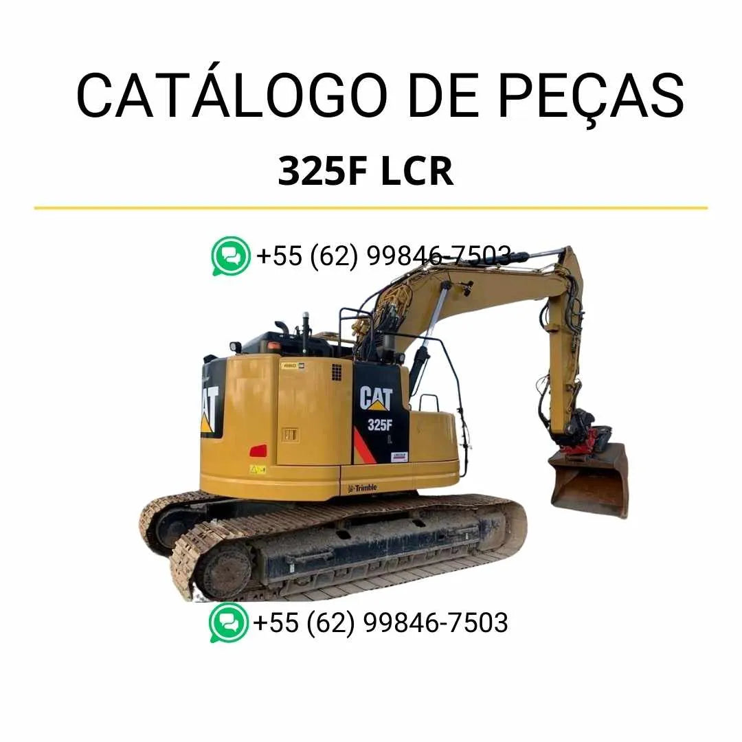 Catálogo de peças Caterpillar 325F LCR em PDF, com ilustrações técnicas detalhadas e lista completa de componentes originais