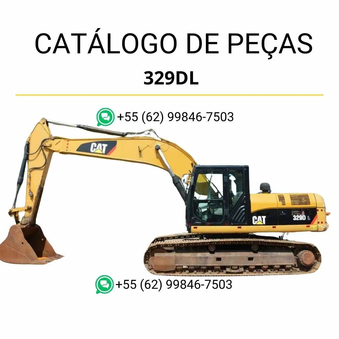 Catálogo de peças Caterpillar 329DL Mobile Hyd Power em PDF, com ilustrações técnicas detalhadas e lista completa de componentes originais