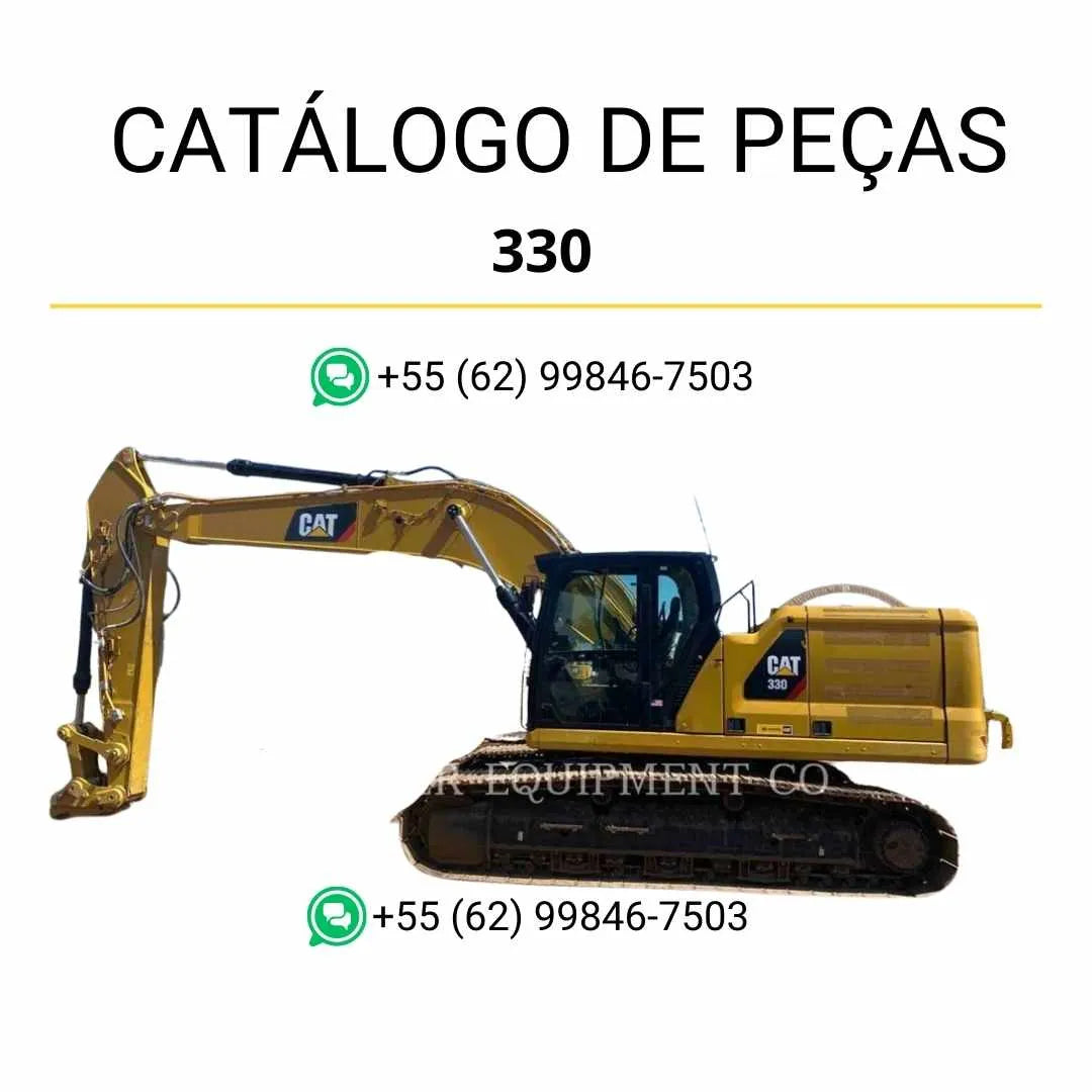 Catálogo de peças Caterpillar 330 em PDF, com ilustrações detalhadas e lista completa de componentes originais
