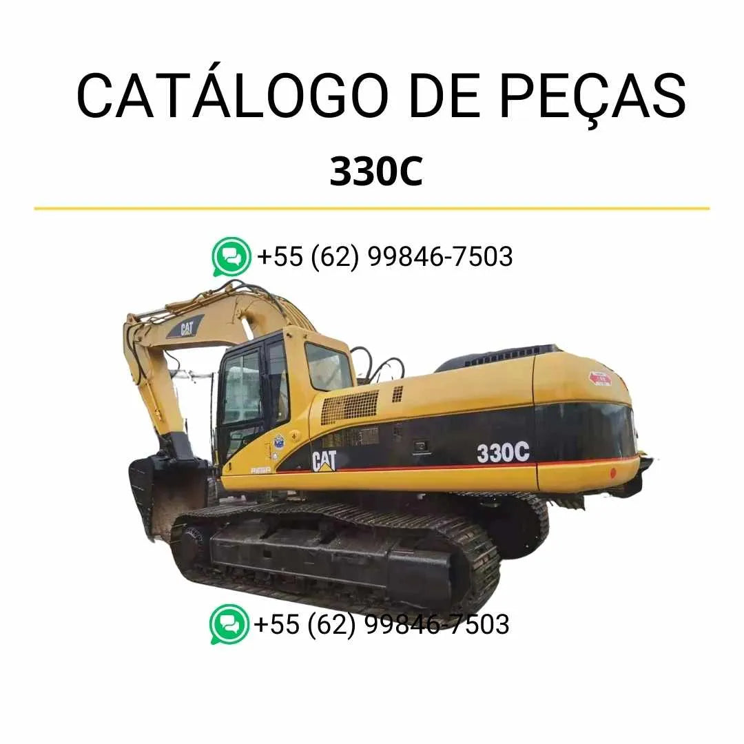 Catálogo de peças Caterpillar 330C Mobile Hyd Power Escavadeira em PDF com ilustrações detalhadas e lista de componentes originais.