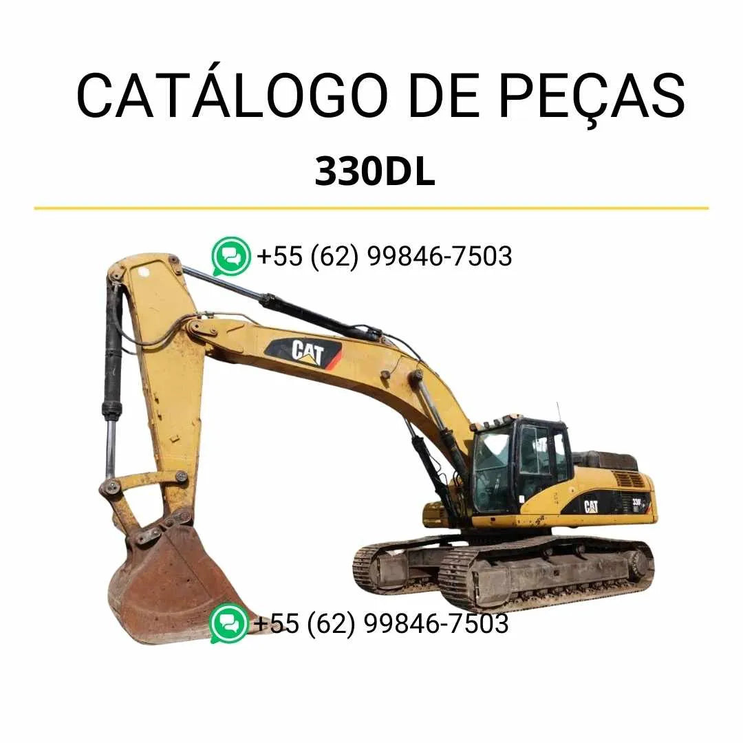 Catálogo de peças Caterpillar 330D L Mobile Hyd Power escavadeira em PDF com diagramas técnicos detalhados e lista completa de componentes originais.