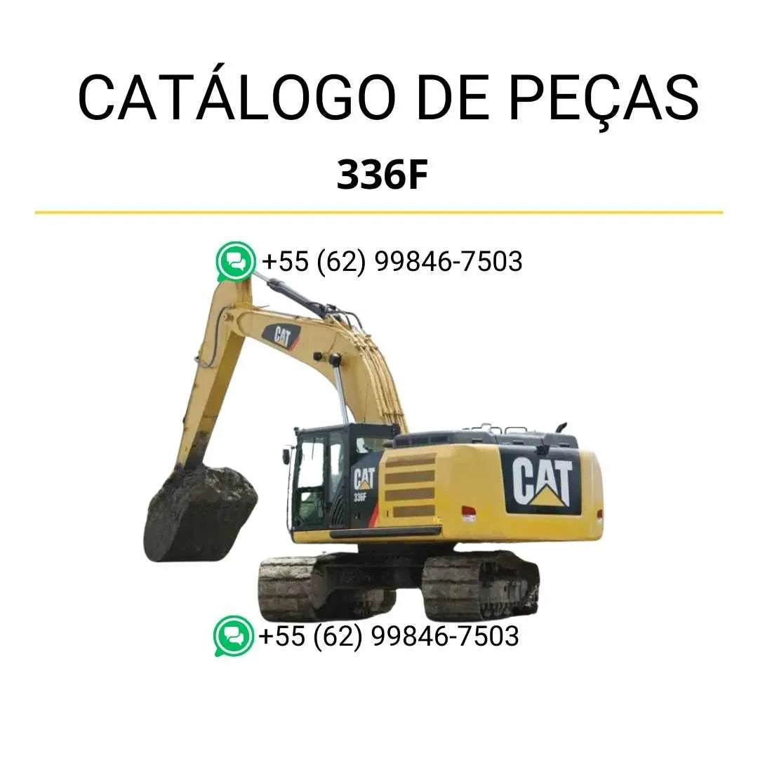 Catálogo de peças Caterpillar 336F Mobile Hyd Power escavadeira em PDF com diagramas técnicos e lista completa de componentes originais.