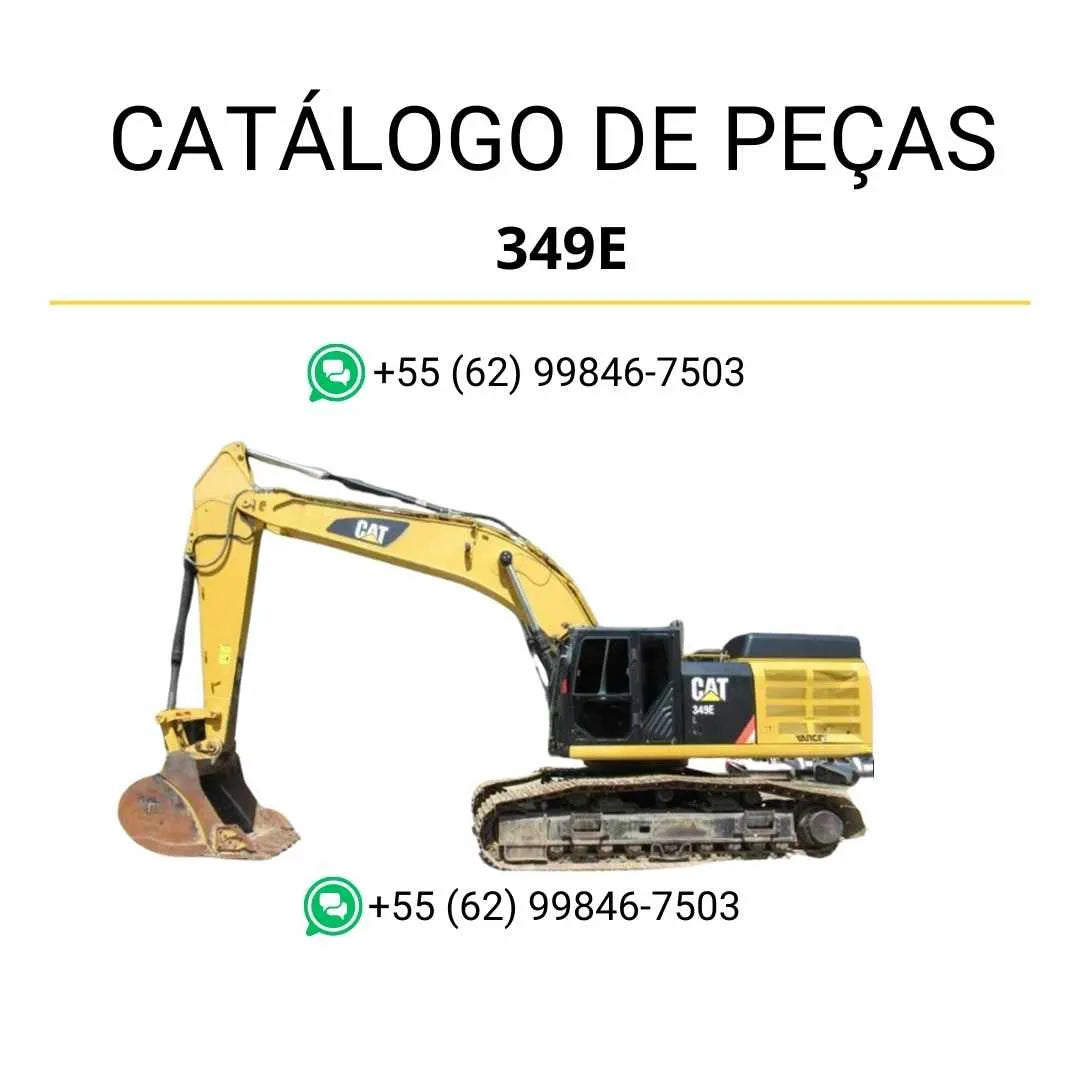 Catálogo de peças Caterpillar 349E L VG Mobile Hyd Power escavadeira em PDF com diagramas técnicos e lista completa de componentes.
