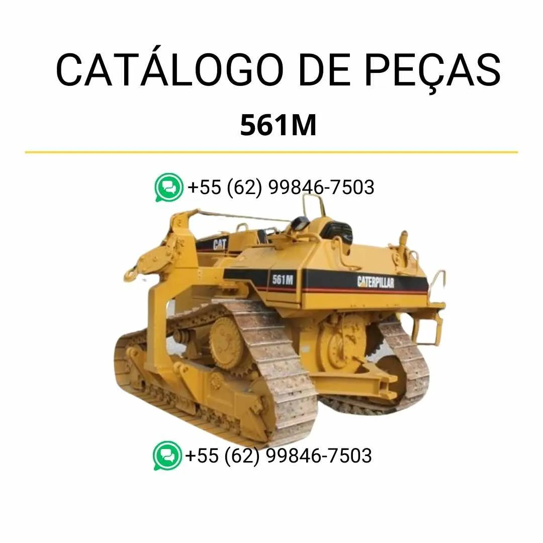 Catálogo de peças Caterpillar 561M em PDF com ilustrações técnicas detalhadas e lista completa de componentes originais do assentador de tubos.