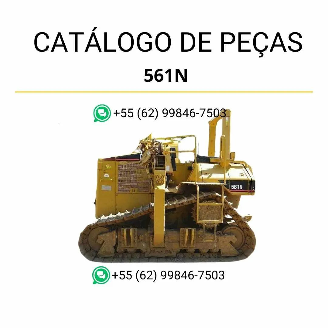Catálogo de peças Caterpillar 561N em PDF com diagramas ilustrados e lista completa de componentes originais do assentador de tubos.