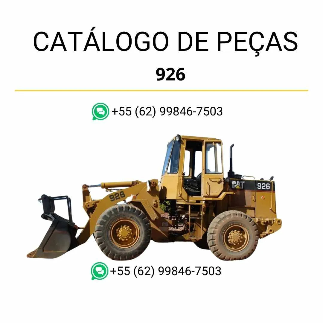 Catálogo de peças Caterpillar 926 em PDF com diagramas ilustrados e identificação completa dos componentes da carregadeira de rodas.