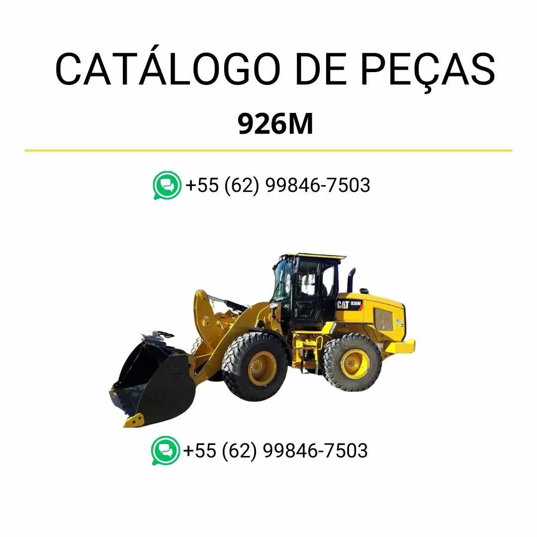 Catálogo de peças Caterpillar 926M em PDF com diagramas detalhados e lista completa de componentes originais da carregadeira de rodas.