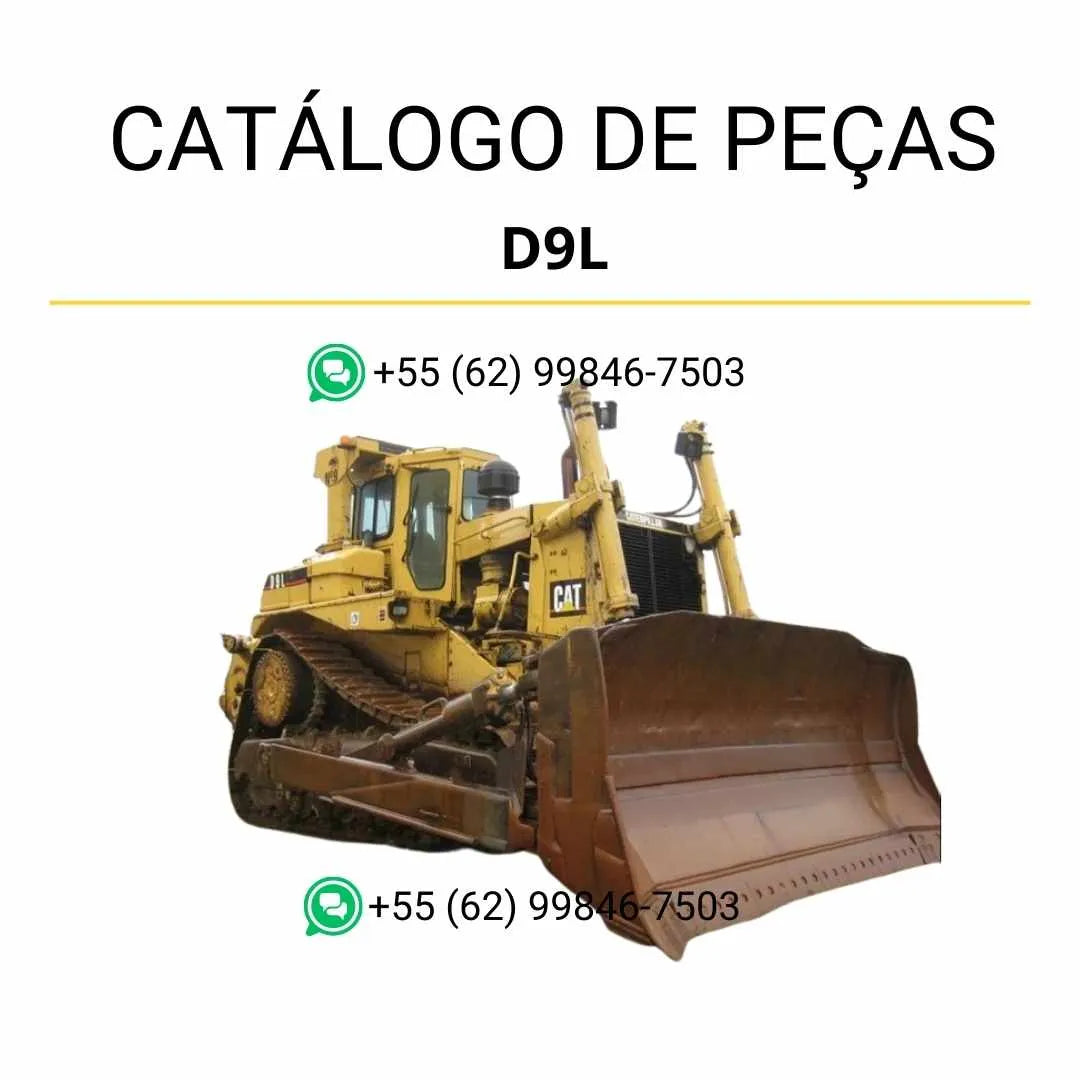 Catálogo de peças Caterpillar D9L em PDF com diagramas ilustrados e referências completas de componentes originais da máquina.
