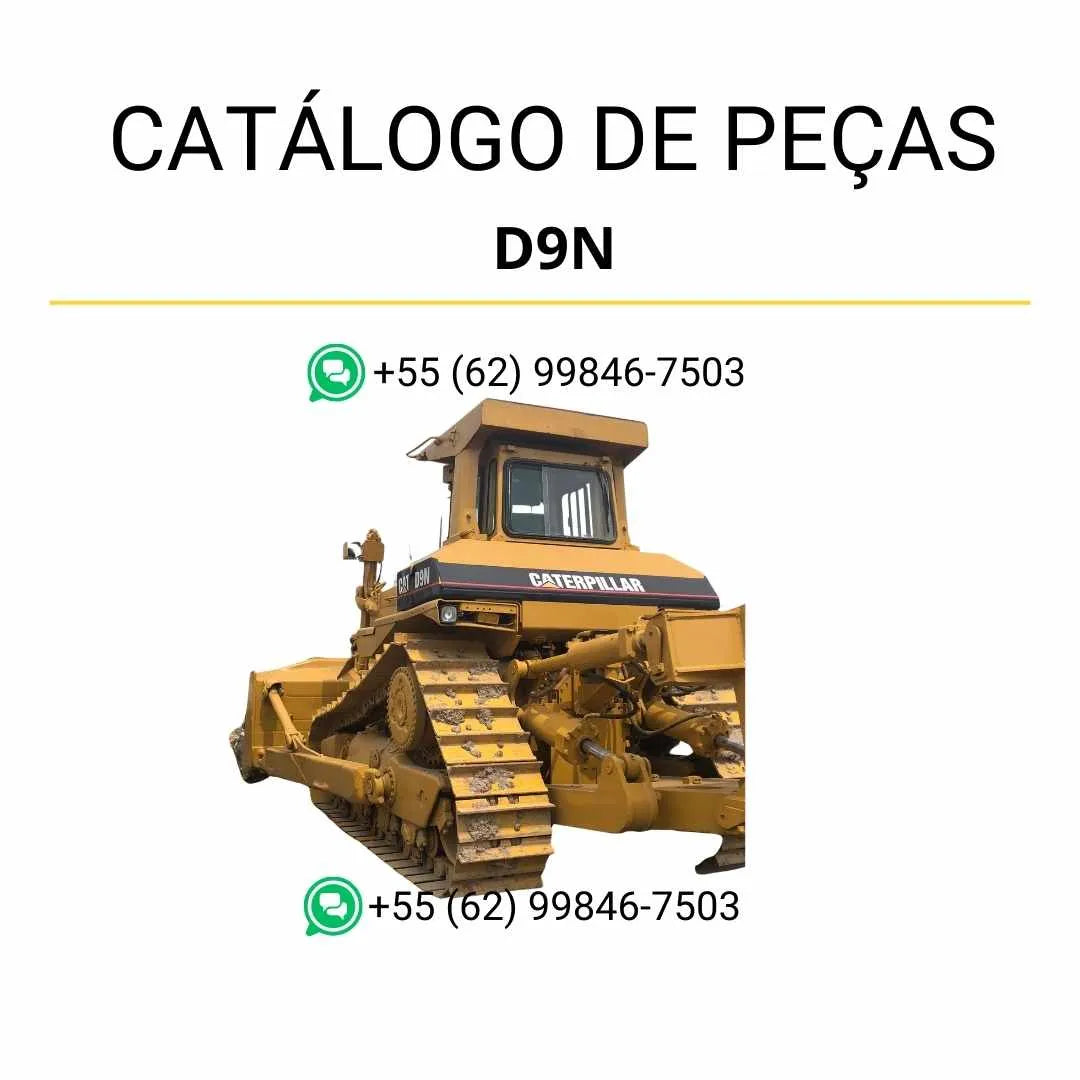 Catálogo de peças Caterpillar D9N em PDF com ilustrações técnicas detalhadas e identificação completa de componentes originais.