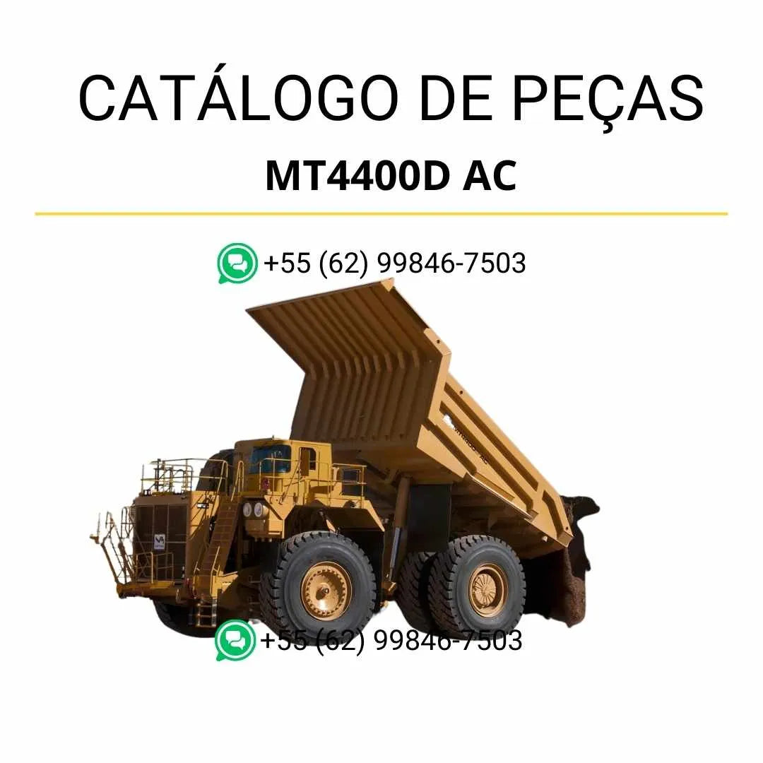 Catálogo de peças Caterpillar MT4400D AC em PDF com diagramas técnicos e lista completa dos componentes originais do caminhão fora de estrada.