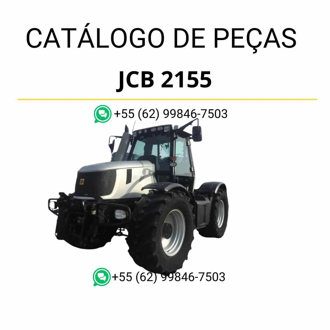 Catálogo de peças JCB 2155 Fastrac em PDF com diagramas detalhados e identificação completa de componentes originais