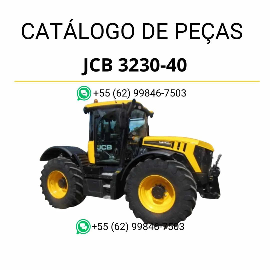 Catálogo de peças JCB 3230-40 Fastrac em PDF com diagramas ilustrados e identificação completa de componentes originais