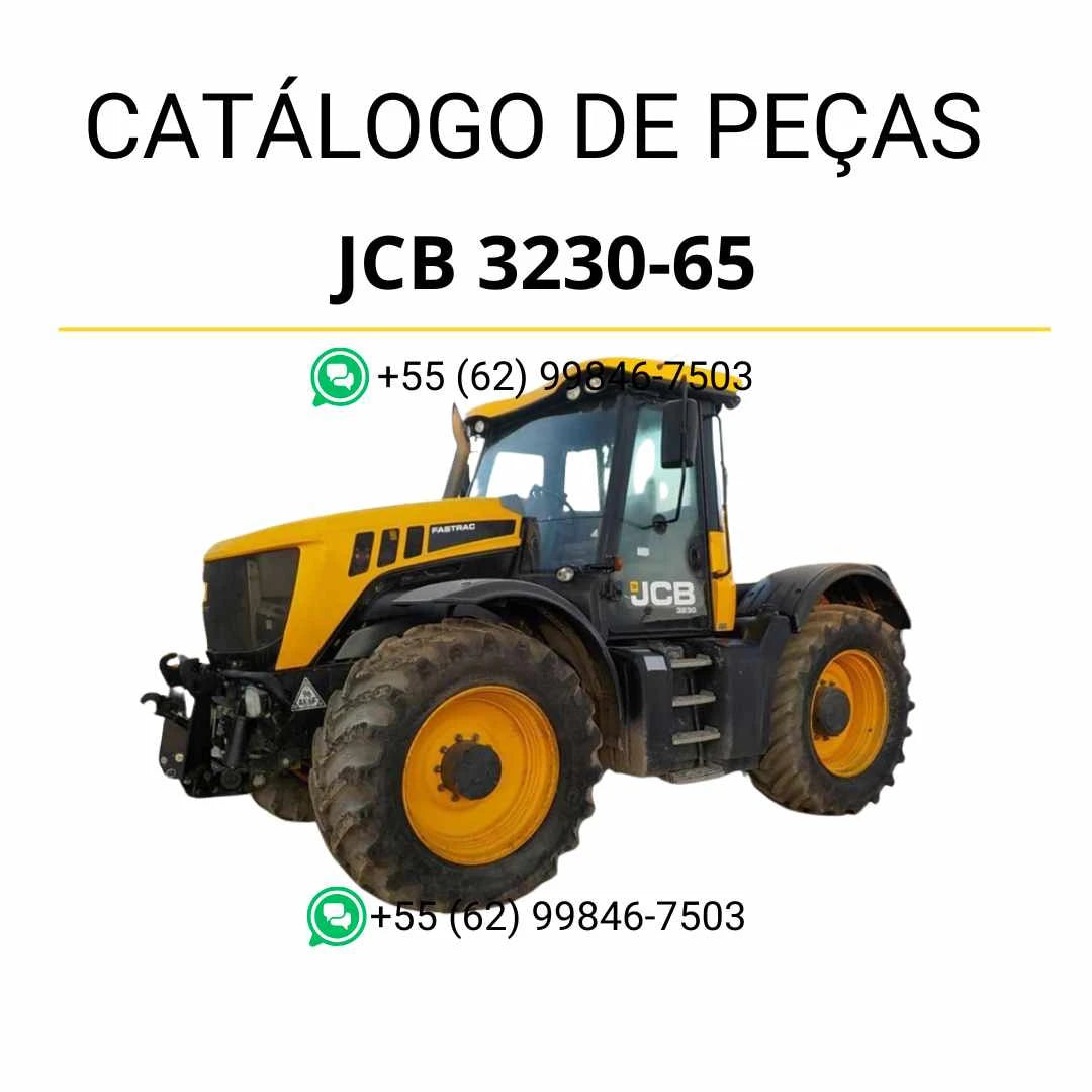 Catálogo de peças JCB 3230-65 Fastrac em PDF com diagramas ilustrados e identificação completa de componentes originais