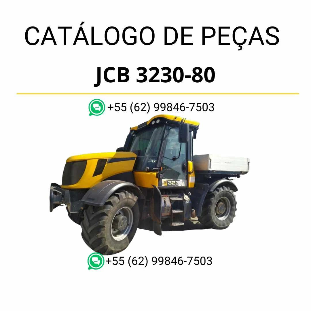 Catálogo de peças JCB 3230-80 Fastrac em PDF com ilustrações técnicas detalhadas e identificação completa de componentes originais