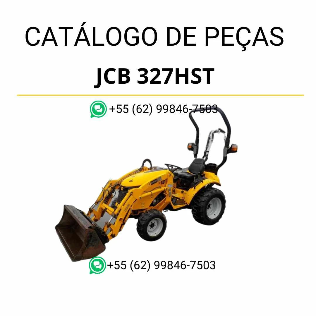Catálogo de peças JCB 327HST para trator em PDF com diagramas técnicos detalhados e identificação completa dos componentes originais