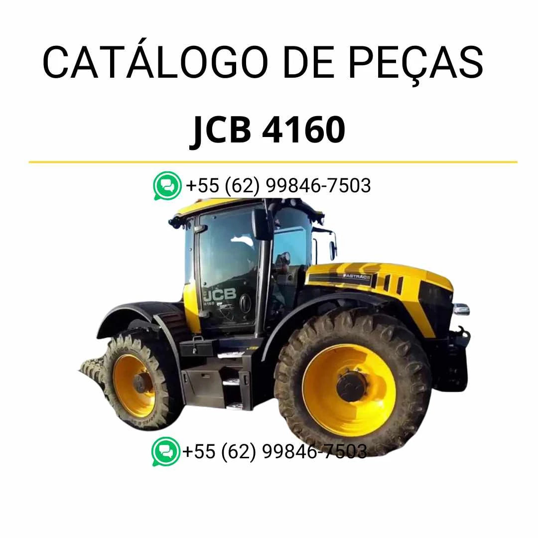 Catálogo de peças JCB 4160 Fastrac em PDF com diagramas técnicos detalhados e identificação completa dos componentes originais