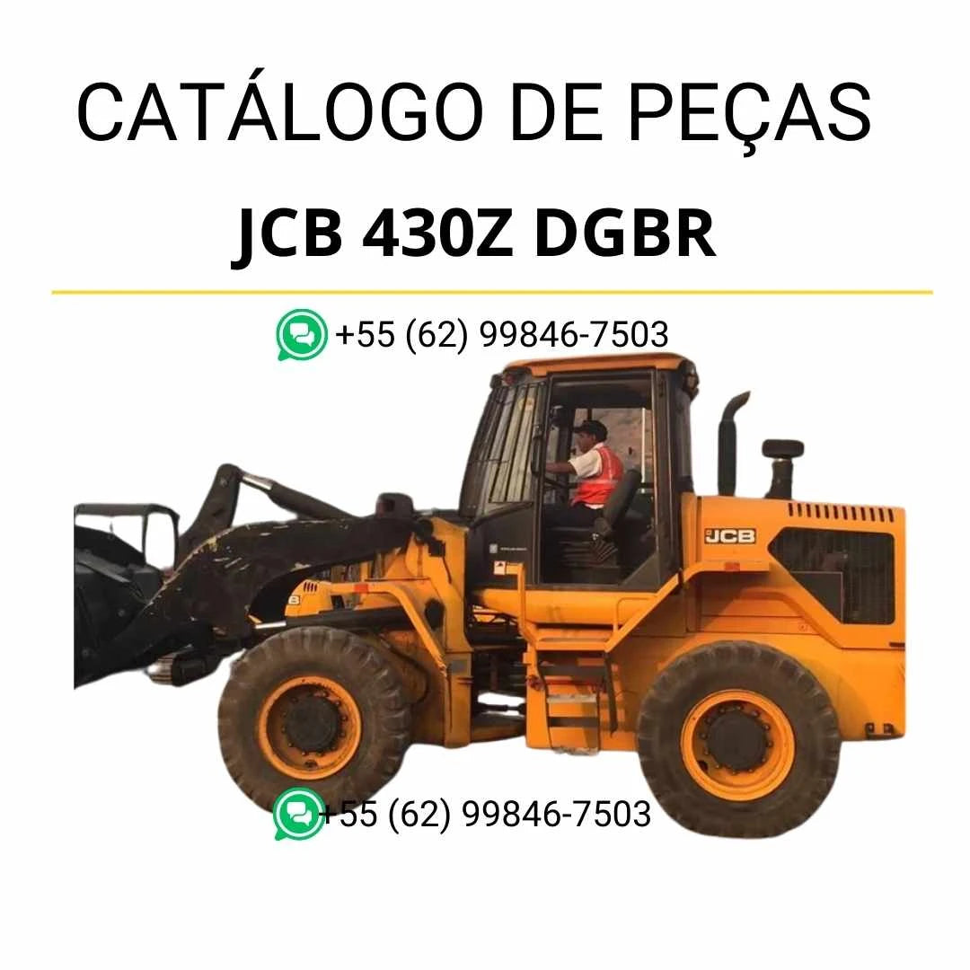 Catálogo de peças JCB 430Z DGBR em PDF com ilustrações técnicas e componentes originais do carregador de rodas