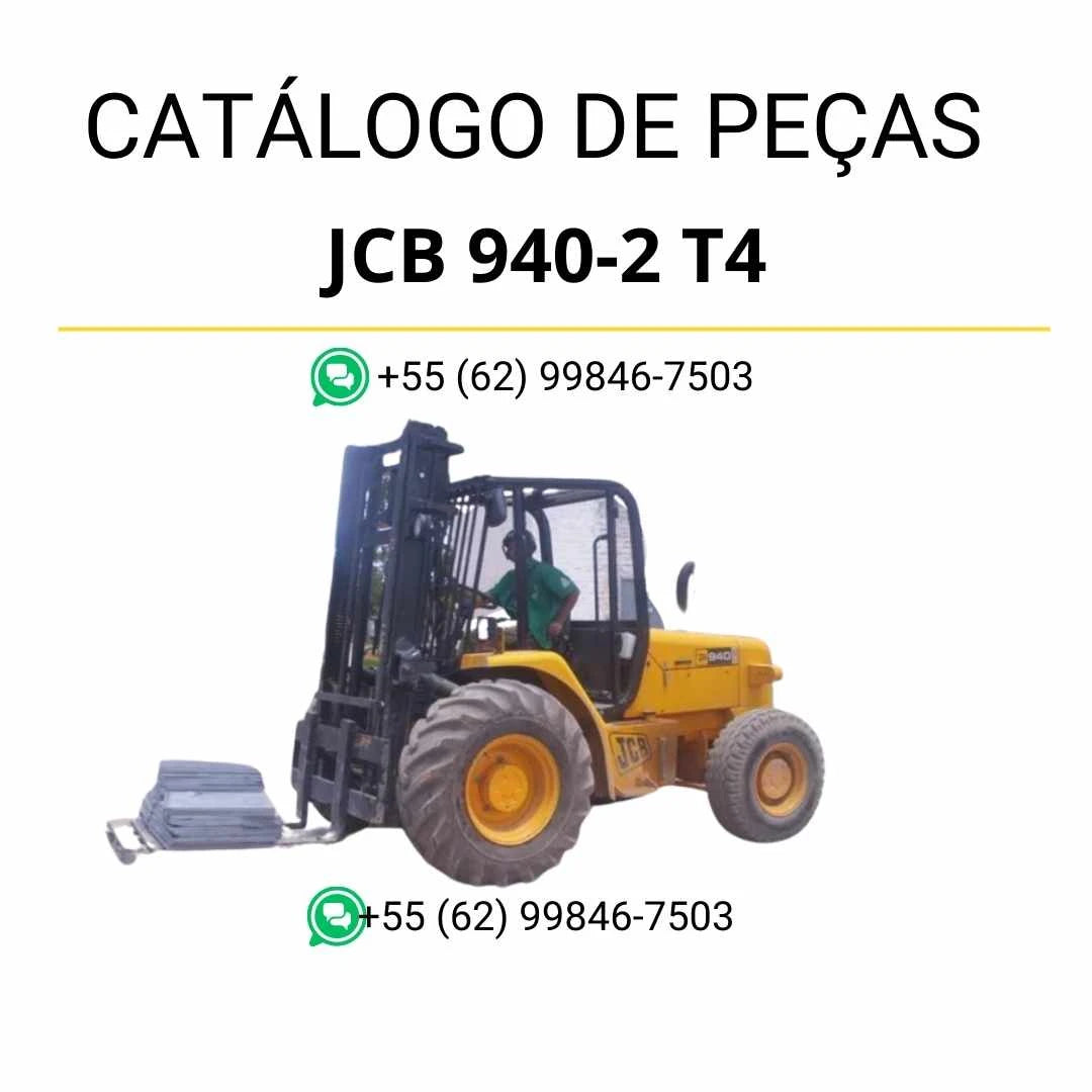Catálogo de peças JCB 926-2 T4 em PDF com ilustrações técnicas e identificação completa dos componentes da empilhadeira.