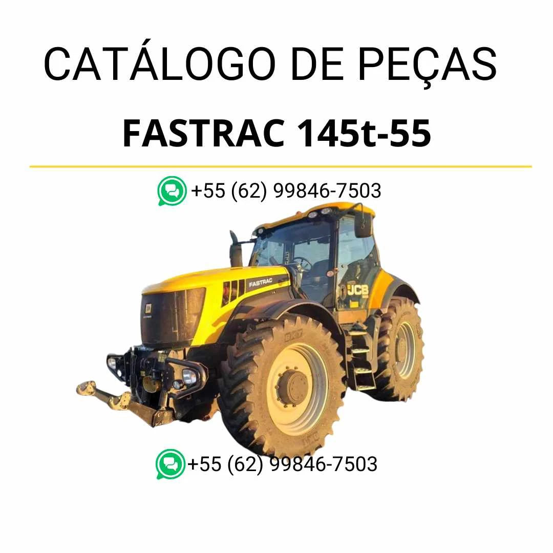 Catálogo de peças JCB Fastrac 145t-55 em PDF com diagramas detalhados e identificação completa de componentes originais
