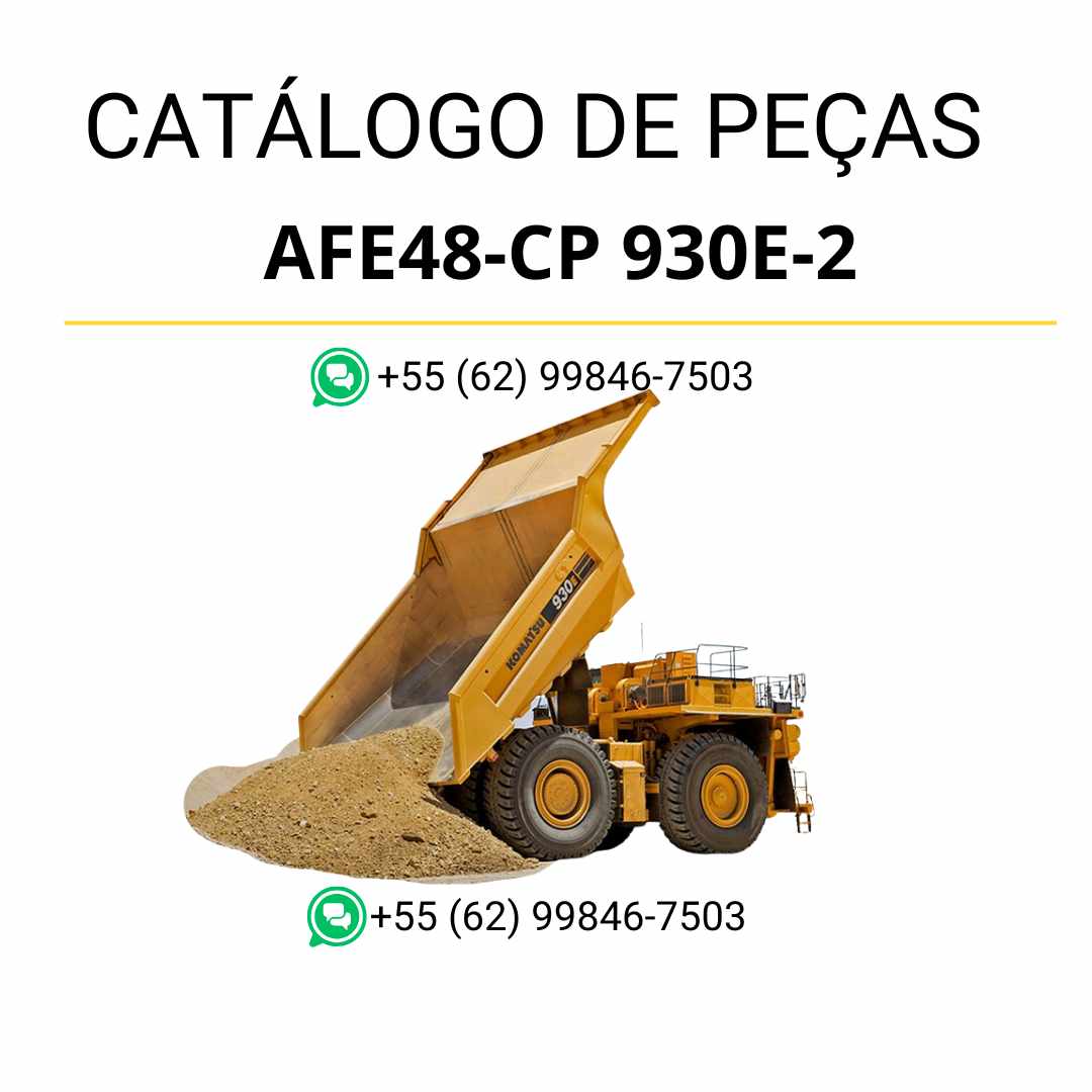 Catálogo de peças Komatsu 930E-2 em PDF com detalhamento técnico dos conjuntos mecânicos e identificação precisa de peças