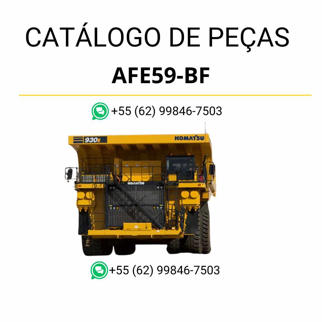 Catálogo de peças em PDF do Komatsu 930E-4 com esquemas técnicos detalhados e referência dos conjuntos do caminhão basculante