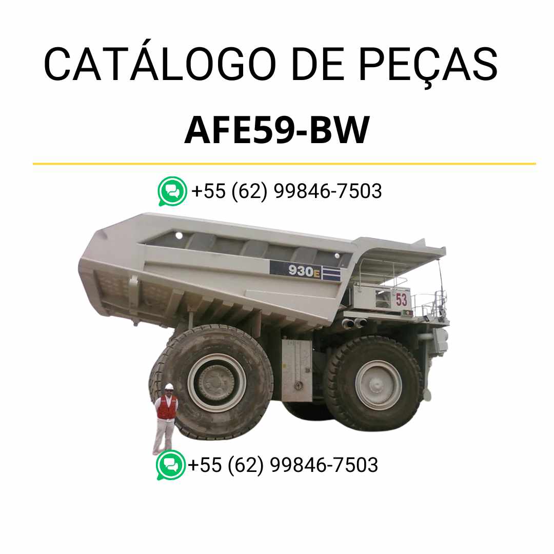 Catálogo de peças Komatsu 930E-4 em PDF com esquemas ilustrados e organização técnica dos componentes do caminhão basculante