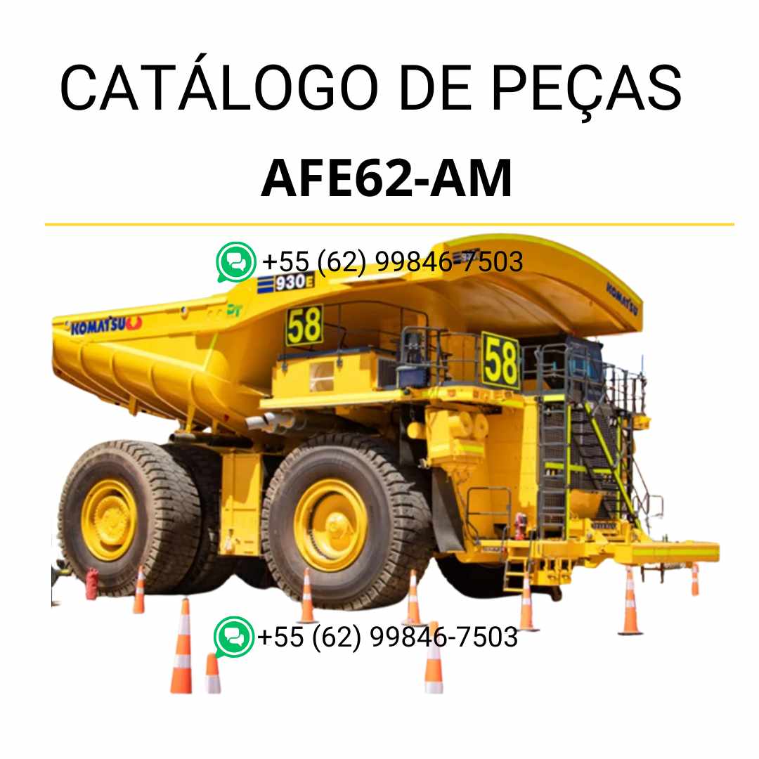 Catálogo de peças Komatsu 930E-4SE em PDF, com esquemas técnicos completos e descrição clara dos componentes do caminhão basculante
