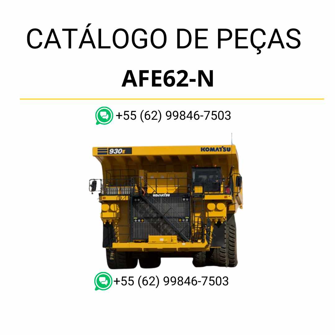 Catálogo de peças em PDF da Komatsu 930E-4SE, com ilustrações técnicas e identificação organizada dos componentes do caminhão basculante
