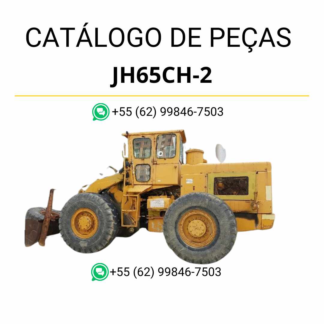 Catálogo de peças Komatsu JH65CH-2 em PDF, com ilustrações técnicas e detalhamento dos componentes da carregadeira de rodas