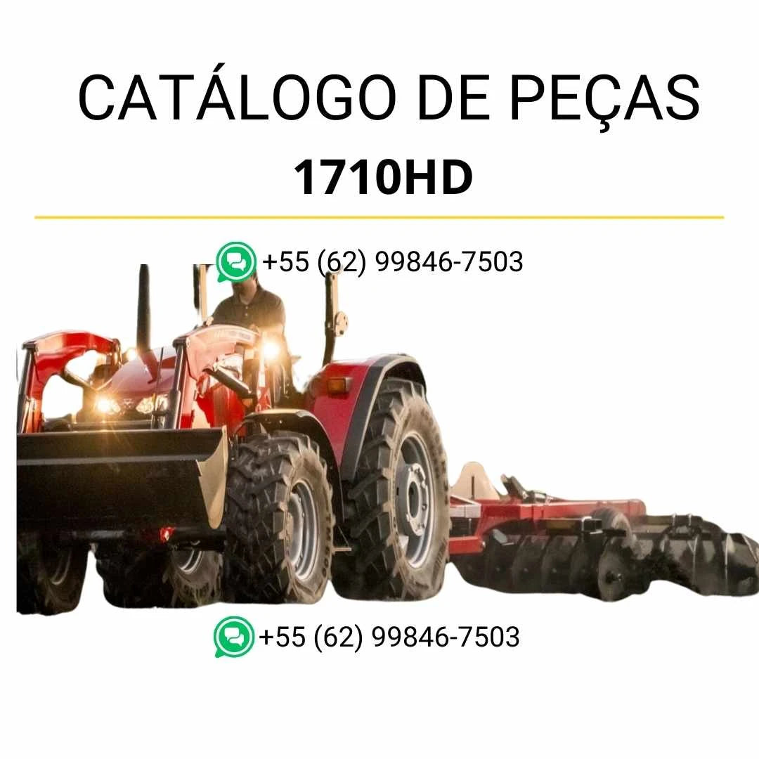 Catálogo de peças Massey Ferguson 1710HD em PDF com ilustrações técnicas e identificação completa dos componentes da grade de discos