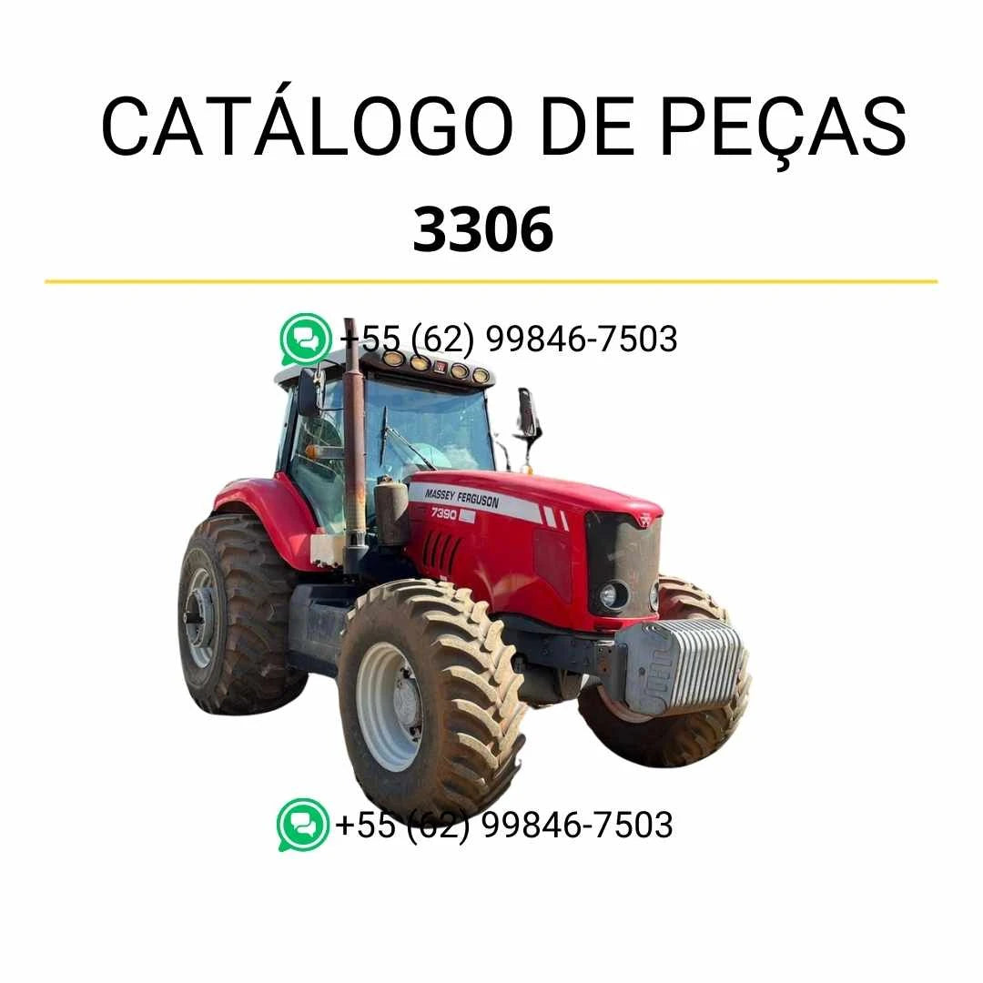 Catálogo de peças Massey Ferguson 3306 em PDF com diagramas detalhados e lista completa de componentes do trator