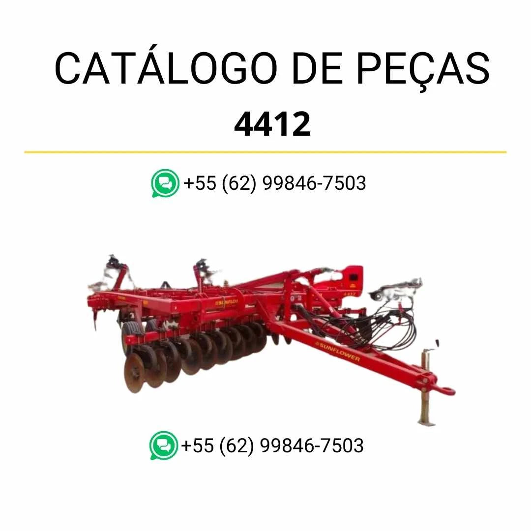Catálogo de peças Massey Ferguson 4412 Disc Ripper em PDF com diagramas completos e identificação técnica dos componentes
