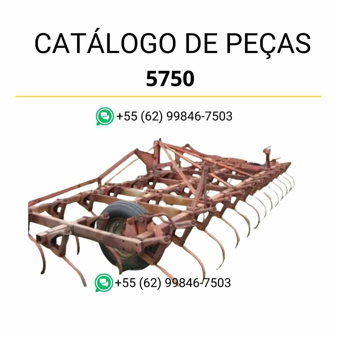 Catálogo de peças Massey Ferguson 5730 e 5750 Cultivador em PDF com diagramas detalhados e lista completa de componentes