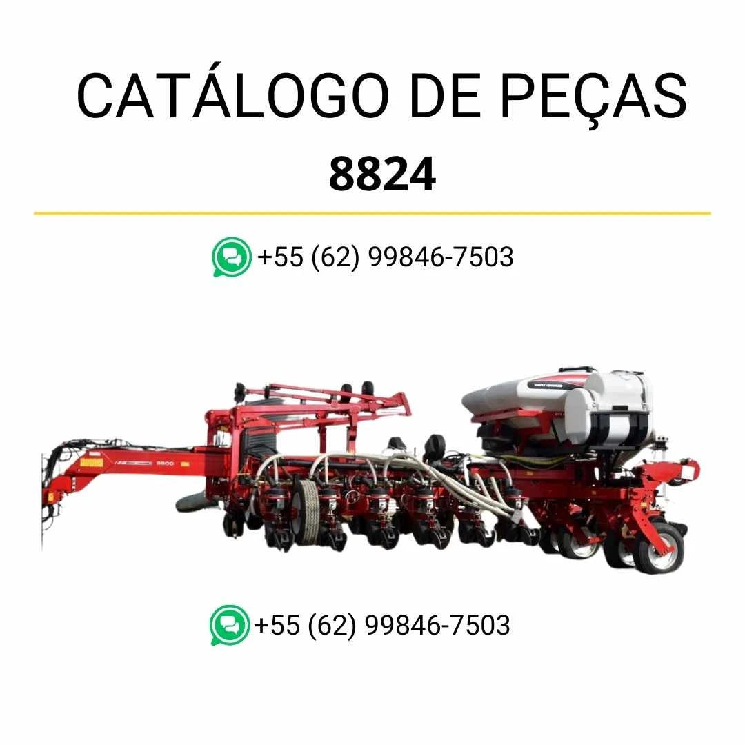 Catálogo de peças Massey Ferguson 8816 e 8824 Plantadoras em PDF com diagramas técnicos e identificação detalhada dos componentes