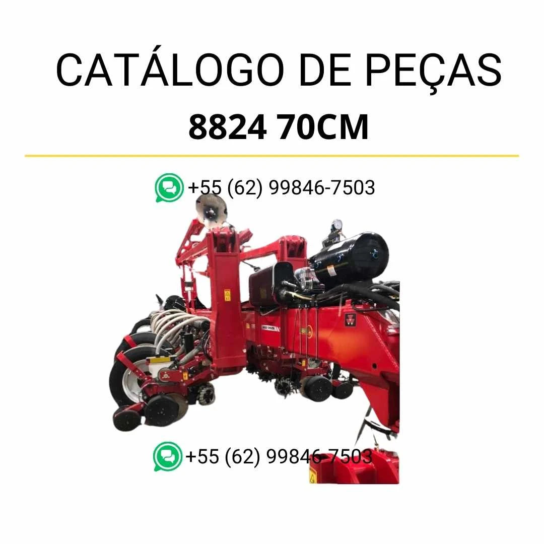 Catálogo de peças Massey Ferguson 8824 70 cm Plantadora em PDF com diagramas técnicos e identificação detalhada dos componentes