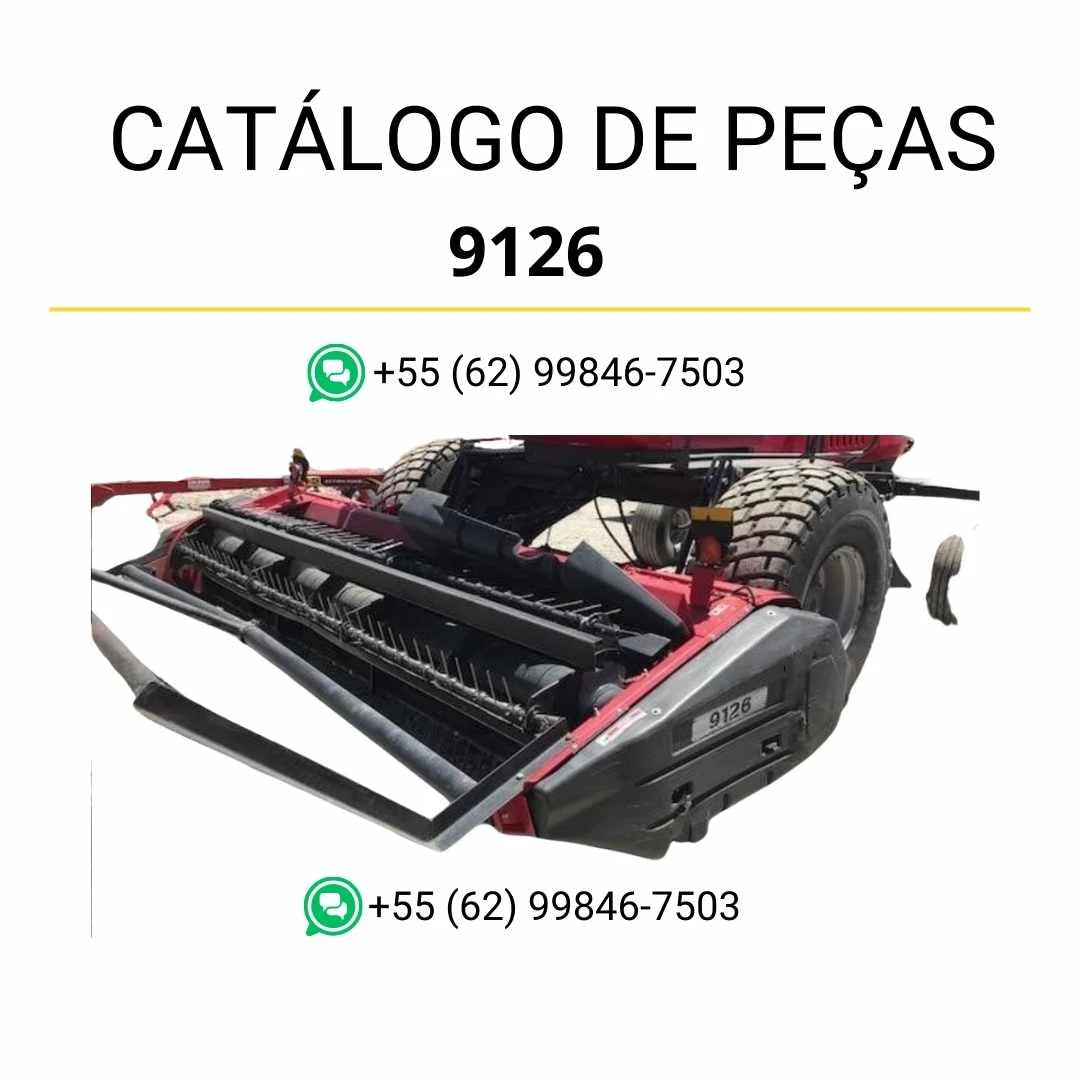 Catálogo de peças PDF Massey Ferguson 9126 Auger Header com vistas técnicas detalhadas e identificação completa dos componentes originais